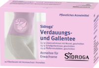 SIDROGA Verdauungs- und Gallentee Filterbeutel
