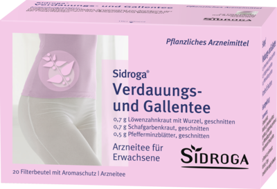 SIDROGA Verdauungs- und Gallentee Filterbeutel